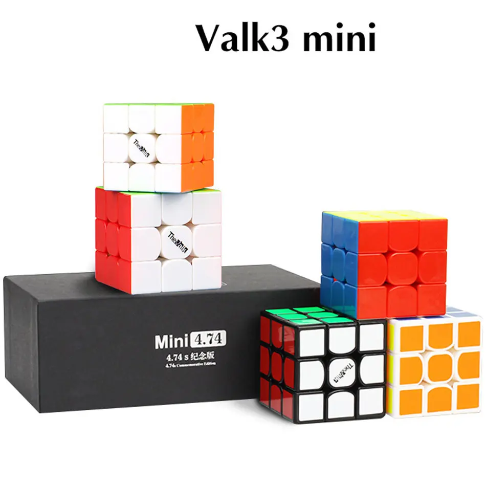 

Qiyi Valk3 Mini 3x3x3 4.74S Magic Speed Cube 3x3 Cubo Magico Puzzle Mofangge Valk 3 WCA Competition Cubes toy for kid Limit Type