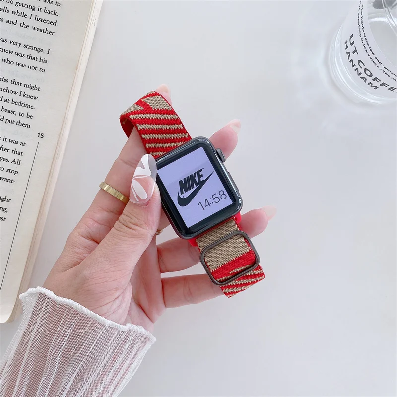 Nylon Solo Loop Band For Apple Watch Strap 7/SE6/5/4/3/2/1 Adjustable Wristband Bracelets IWatch 45mm 44mm 42mm 41mm 40mm 38mm
Nylon Solo Loop Band For Apple Watch Strap 7/SE6/5/4/3/2/1 Adjustable Wristband Bracelets IWatch 45mm 44mm 42mm 41mm 40mm 38mm