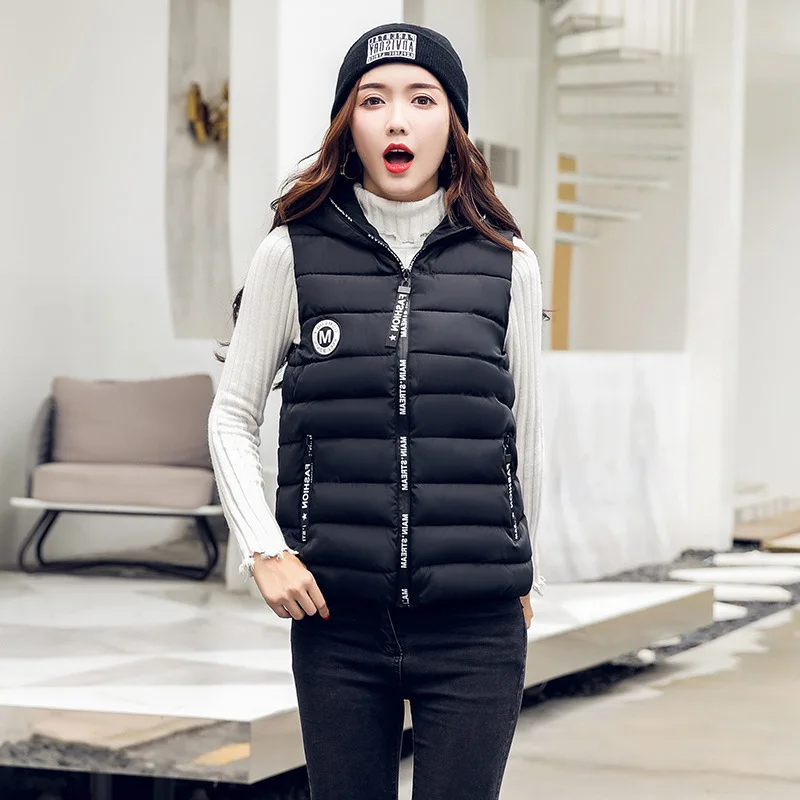 Women Vest Winter Coat Ladies Gilet Colete Feminino Casual Pocket Hooded Waistcoat Female Sleeveless Jacket Plus Size 3XL
Women Vest Winter Coat Ladies Gilet Colete Feminino Casual Pocket Hooded Waistcoat Female Sleeveless Jacket Plus Size 3XL