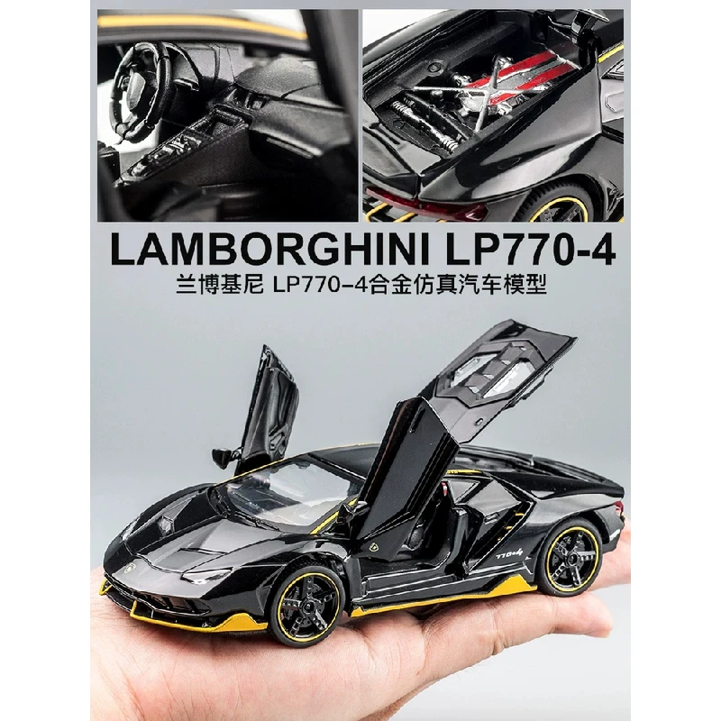 LP770 750 1:32 Lamborghinis Car Alloy Sports Car Model Diecast Sound Super Racing Lifting Tail Hot Car Wheel For Children Gifts
LP770 750 1:32 Lamborghinis Car Alloy Sports Car Model Diecast Sound Super Racing Lifting Tail Hot Car Wheel For Children Gifts