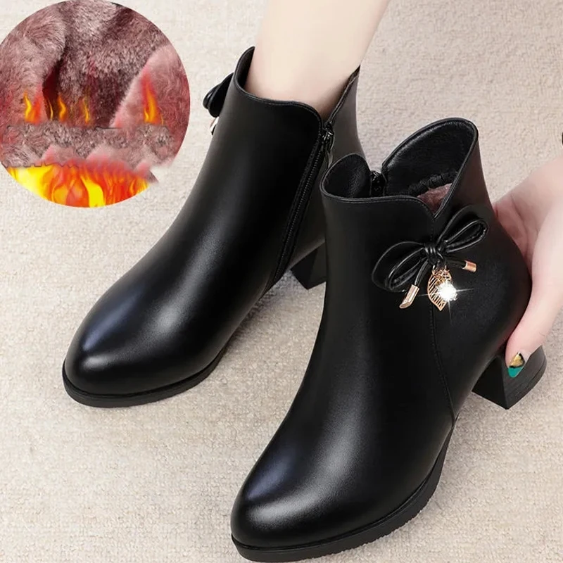 Chunky Warm Mid Heels Women Boots 2022 Winter Chelsea Boots Ankle Fur New Motorcycles Shoes Fashion Snow Goth Punk Ladies Boots
Chunky Warm Mid Heels Women Boots 2022 Winter Chelsea Boots Ankle Fur New Motorcycles Shoes Fashion Snow Goth Punk Ladies Boots