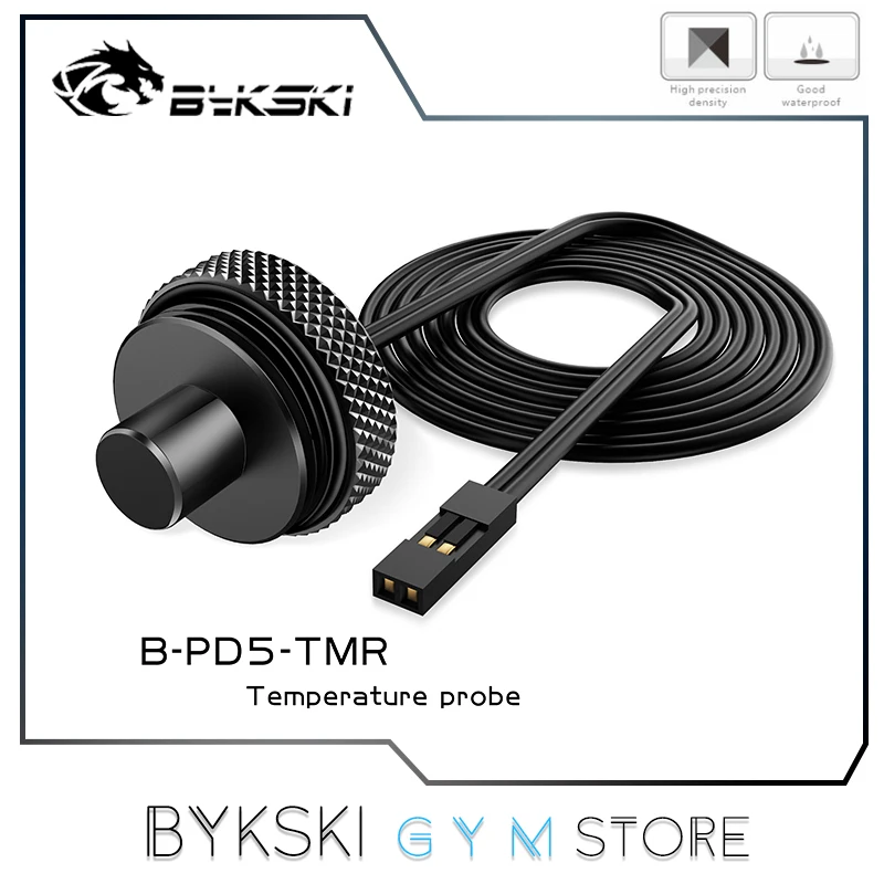 Водяной ограничитель для термометра Bykski температурный зонд 10K G1/4 ''для блока