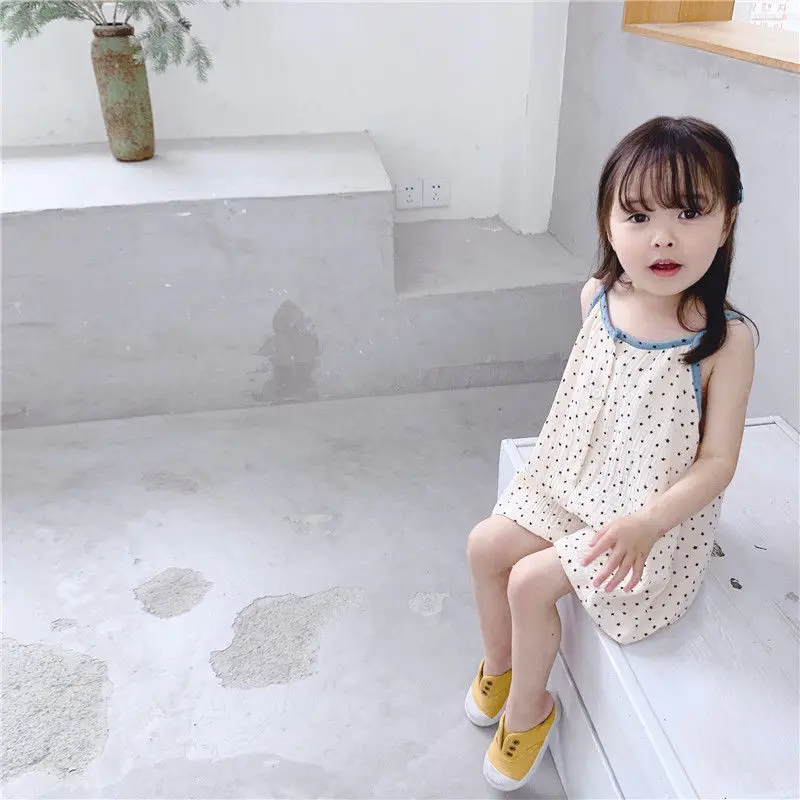 VIDMID children's clothing summer Korean girls sling jumpsuit baby climbing clothes children's suspenders shorts P4675 
VIDMID children's clothing summer Korean girls sling jumpsuit baby climbing clothes children's suspenders shorts P4675