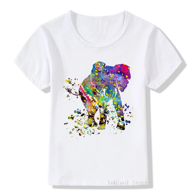 Watercolor Elephant Splash Animal Print T-Shirt Tops For Girls/Boys Kawaii Children'S Clothing Funny Tshirt Harajuku Shirt Tops
Watercolor Elephant Splash Animal Print T-Shirt Tops For Girls/Boys Kawaii Children'S Clothing Funny Tshirt Harajuku Shirt Tops