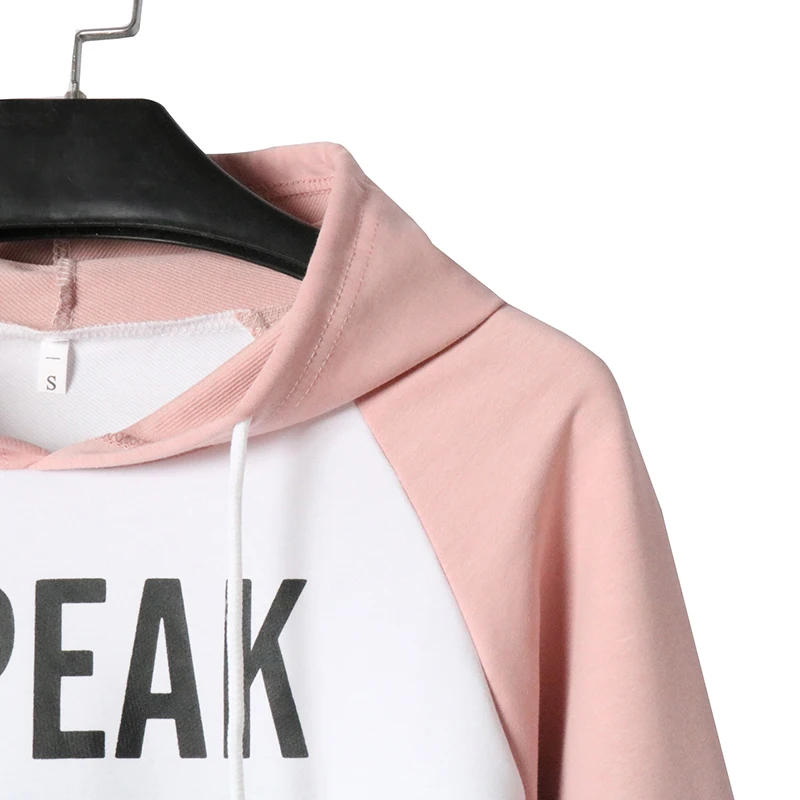 2021 Spring Autumn Splice Color BlockWomen's Hoodie Tracksuits Loose Print Sweatshirt Ladies Striped Sleeve Hooded Casual Tops
2021 Spring Autumn Splice Color BlockWomen's Hoodie Tracksuits Loose Print Sweatshirt Ladies Striped Sleeve Hooded Casual Tops