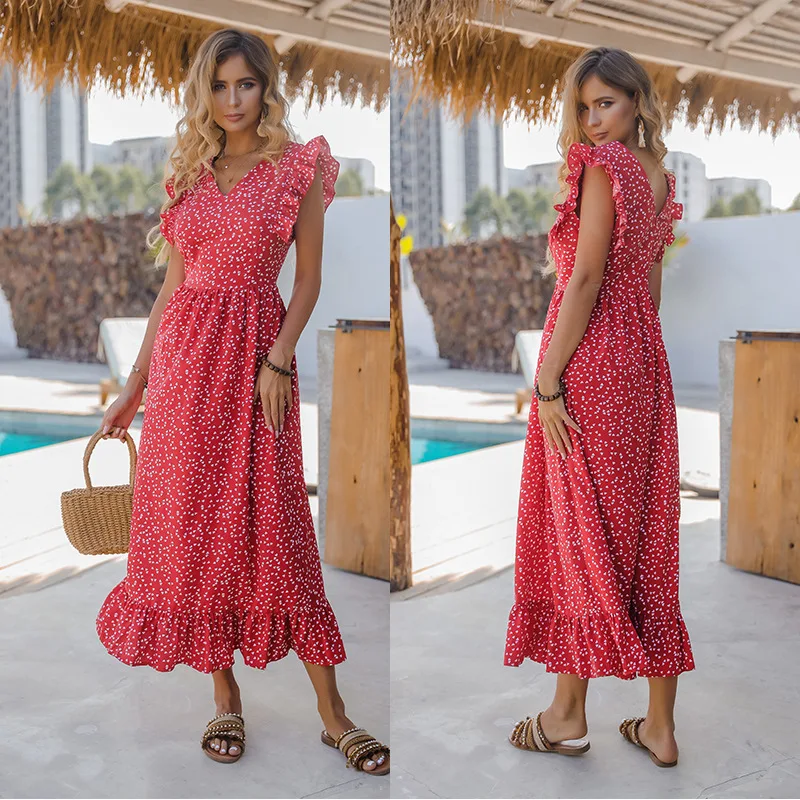 Summer Boho Plus Size Ruffles Long Maxi Dress Women Elegant High Waist Beach Floral Print Pleated Dress Sundress Robe Vestidos
Summer Boho Plus Size Ruffles Long Maxi Dress Women Elegant High Waist Beach Floral Print Pleated Dress Sundress Robe Vestidos