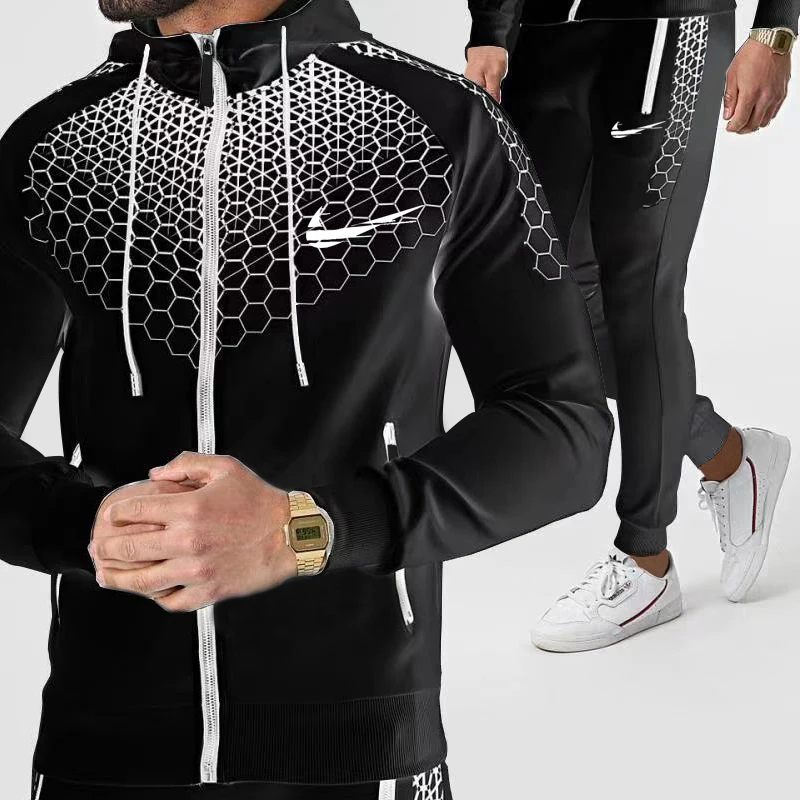 Мужские повседневные комплекты 2021 IКNIKEС весна-осень спортивный костюм для бега толстовка на молнии штаны комплект из 2 предметов Мужская сп...
Мужские повседневные комплекты 2021 IКNIKEС весна-осень спортивный костюм для бега толстовка на молнии штаны комплект из 2 предметов Мужская сп...