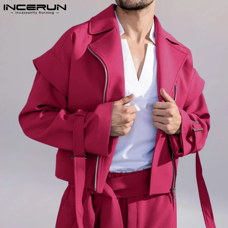 Handsome Well Fitting New Men Zipper Lapel Jackets Dress Shirts Party Short Fashion Jackets Large Lapel S-5XL INCERUN Tops 2021
Handsome Well Fitting New Men Zipper Lapel Jackets Dress Shirts Party Short Fashion Jackets Large Lapel S-5XL INCERUN Tops 2021