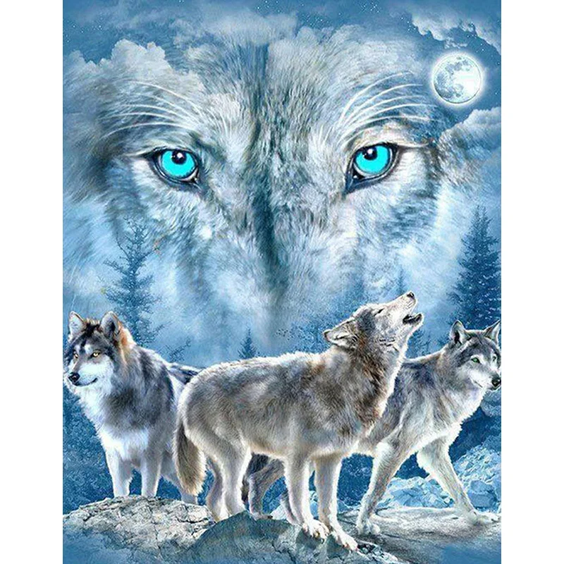 5D DIY Diamond Painting Anmial Wolf Full Square/Round Drill Diamond Embroidery Cross Stitch Diamond Crystal Wall Painting
5D DIY Diamond Painting Anmial Wolf Full Square/Round Drill Diamond Embroidery Cross Stitch Diamond Crystal Wall Painting