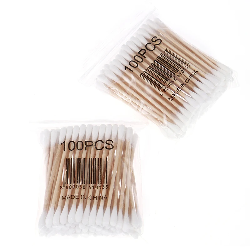 2 Pack Double Head Cotton Swab Women Makeup Cotton Buds Tip Medical Wood Sticks Nose Ears Cleaning Health Care Tools
2 Pack Double Head Cotton Swab Women Makeup Cotton Buds Tip Medical Wood Sticks Nose Ears Cleaning Health Care Tools