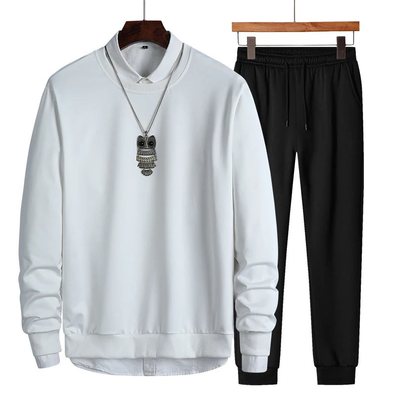 2020 Men's Set Jogging Homme Workout Fitness Tracksuit Men Long Sleeves Sweatshirts Sporting Suit Round neck T-shirt + Pant Set
2020 Men's Set Jogging Homme Workout Fitness Tracksuit Men Long Sleeves Sweatshirts Sporting Suit Round neck T-shirt + Pant Set