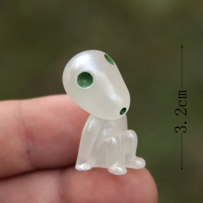 5Pcs/set Kawaii Luminous Tree Elves Toy Miyazaki Kodama gardening potted Fluorescent PVC figure Elf Fairy ( Randam Style ) | Дом и сад