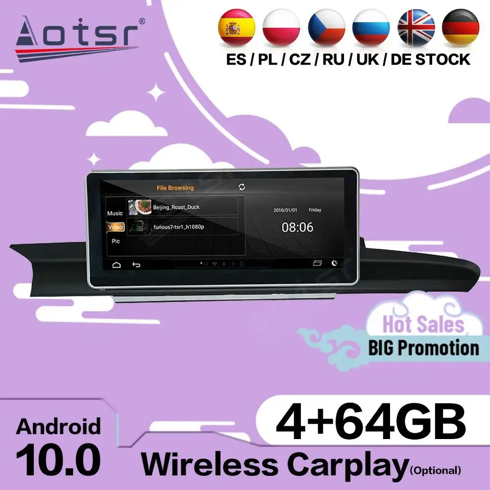 128G Carplay мультимедийный стерео Android 10,0 плеер для Audi A6 2012 2013 2014 2015 2016 GPS Видео аудио радио приемник головное устройство
128G Carplay мультимедийный стерео Android 10,0 плеер для Audi A6 2012 2013 2014 2015 2016 GPS Видео аудио радио приемник головное устройство