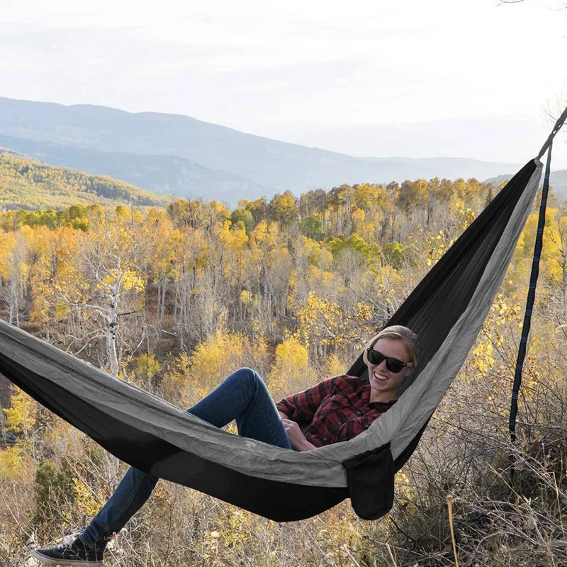 Camping Hammock Double Single Lightweight Hammock with Hanging Ropes for Backpacking Hiking Travel Beach Garden
Camping Hammock Double Single Lightweight Hammock with Hanging Ropes for Backpacking Hiking Travel Beach Garden