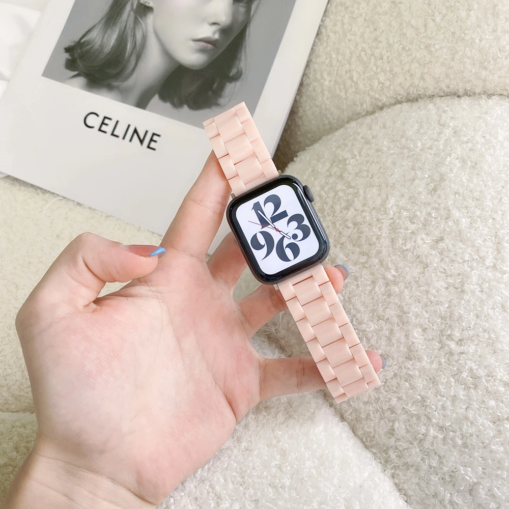 Ремешок в простом стиле для Apple Watch Band 38/42 мм 7 6SE 5 4 светильник сменный наручный