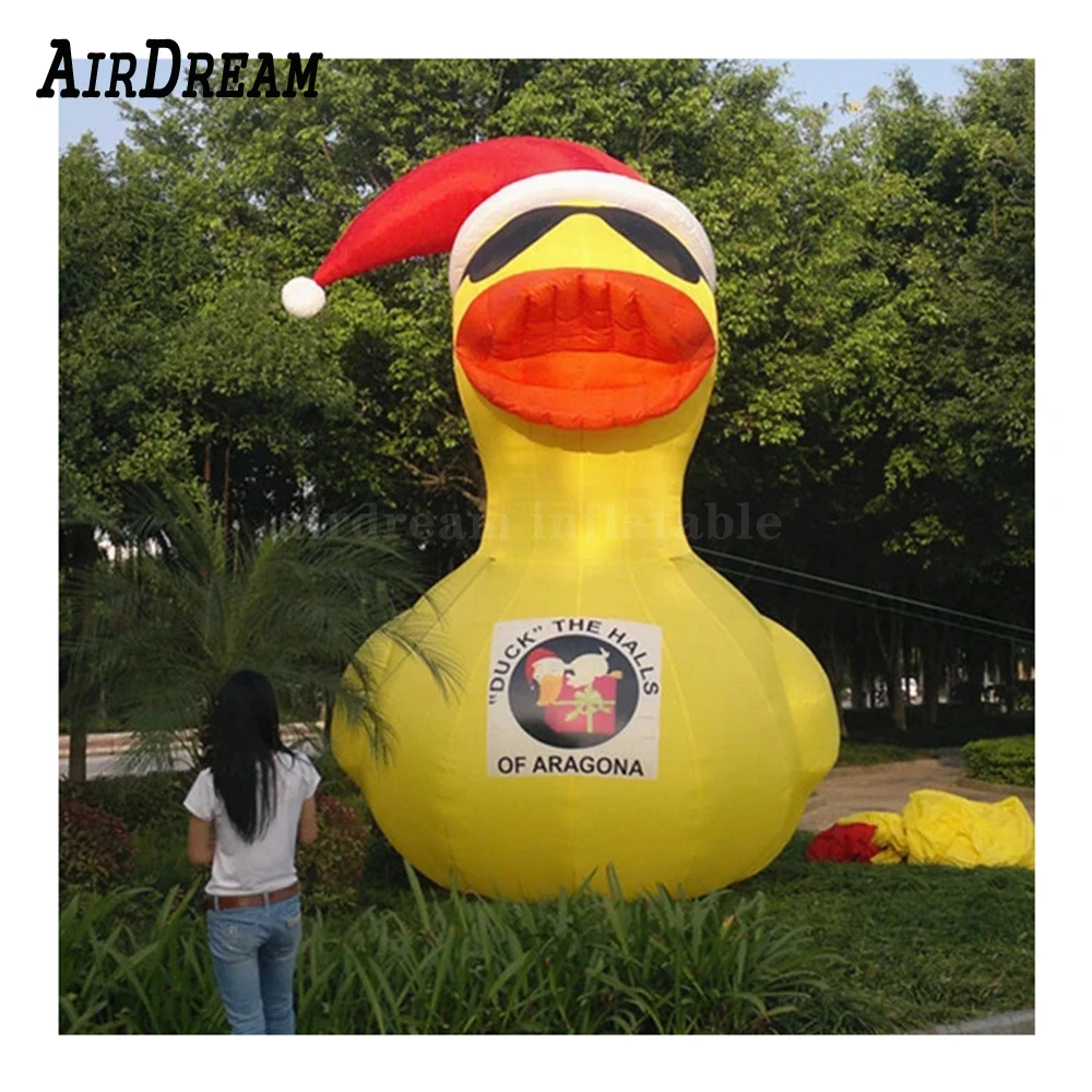 Cute Yellow Inflatable Duck Replica 3/4/6/8m with a red hatAir Blown Animal Mascot Model For Park And Pool Decoration 
Cute Yellow Inflatable Duck Replica 3/4/6/8m with a red hatAir Blown Animal Mascot Model For Park And Pool Decoration