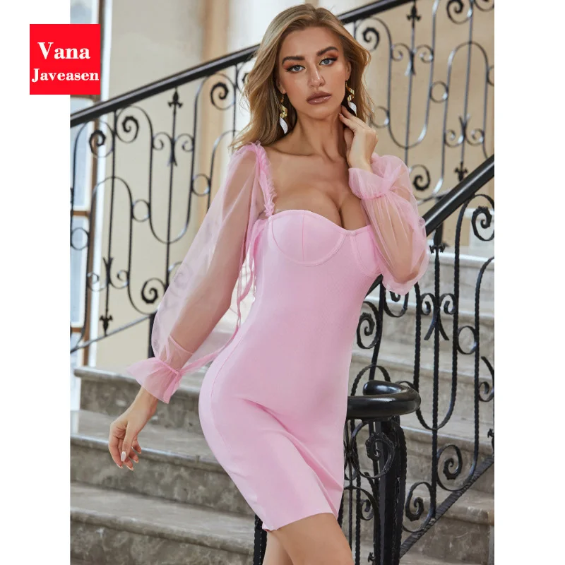 Mesh Petal Long Sleeve Bodycon Dress Women Sexy Square Collar Slim Pencil Dresses Party Pink Backless Mini Dress Robes Summer
Mesh Petal Long Sleeve Bodycon Dress Women Sexy Square Collar Slim Pencil Dresses Party Pink Backless Mini Dress Robes Summer