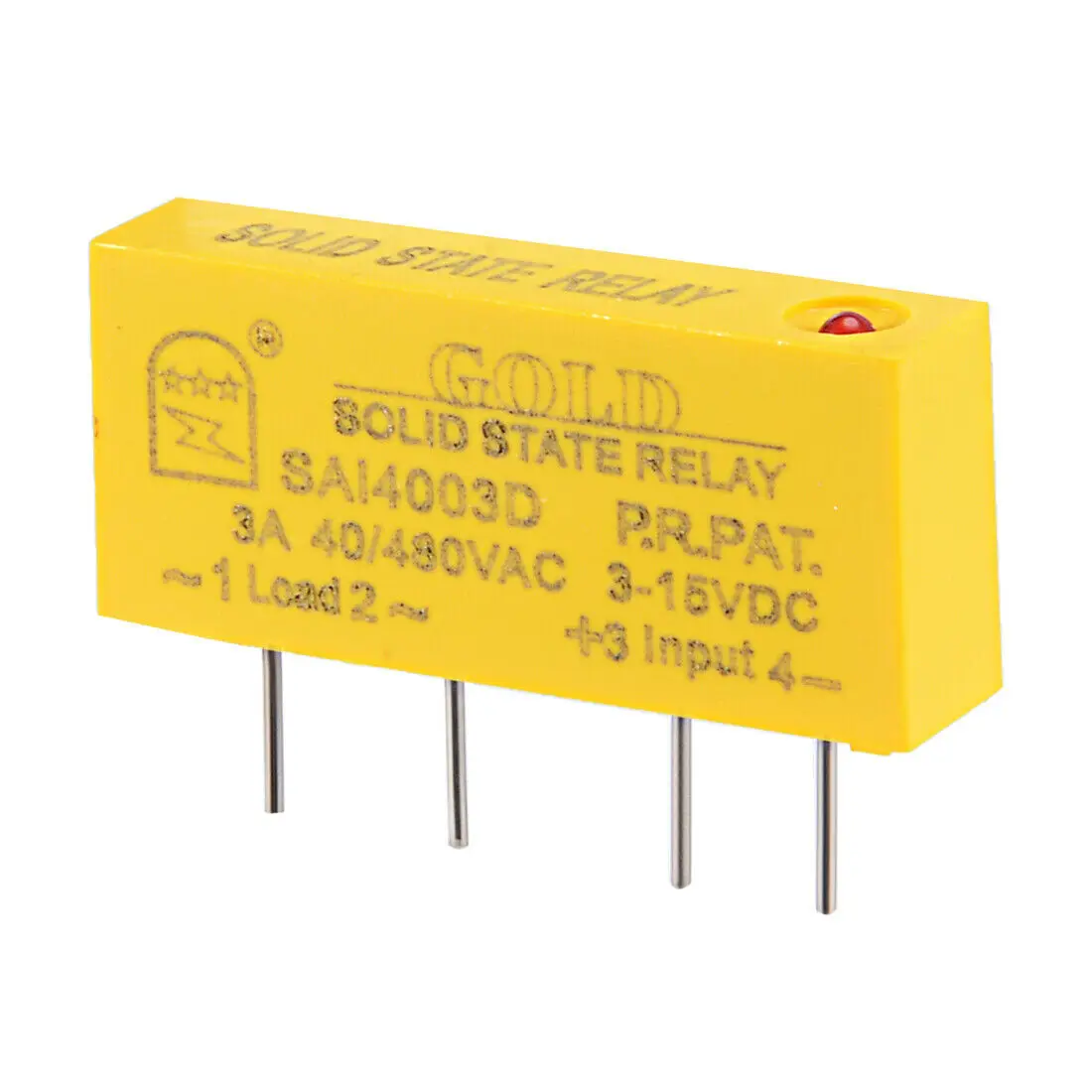 SAI4003D 3-15VDC to 40/480VAC 80A Single Phase Solid State Relay Module DC to AC
SAI4003D 3-15VDC to 40/480VAC 80A Single Phase Solid State Relay Module DC to AC
