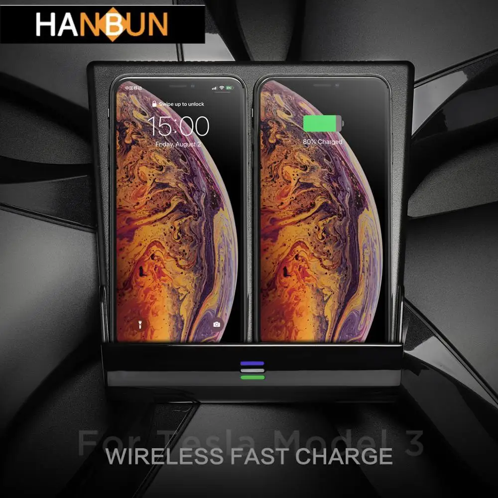 For Tesla MODEL 3 dual 10W mobile phone wireless charger, fast charging QI standard center console armrest box
For Tesla MODEL 3 dual 10W mobile phone wireless charger, fast charging QI standard center console armrest box