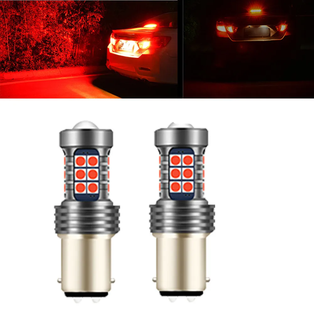 2pcs 27SMD Car LED Strobe Flash Driving Signal Brake Stop Tail Light Bulbs Red 1157 7528 2357 2057 Constant Light Flashing
2pcs 27SMD Car LED Strobe Flash Driving Signal Brake Stop Tail Light Bulbs Red 1157 7528 2357 2057 Constant Light Flashing
