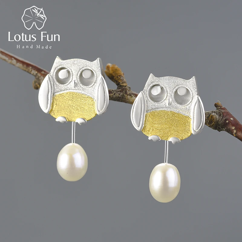 Lotus Fun Real 925 Sterling Silver Handmade Fine Jewelry Creative Forest Hunting Subject Agile Owl Dangle Earrings for Women
Lotus Fun Real 925 Sterling Silver Handmade Fine Jewelry Creative Forest Hunting Subject Agile Owl Dangle Earrings for Women