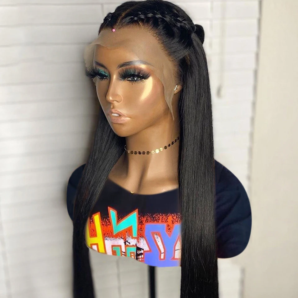 Silky Straight Lace Front Wig with Baby Hair Jet Black Long Synthetic Wig for Women Heat Resistant Fiber Daily Wear Wigs
Silky Straight Lace Front Wig with Baby Hair Jet Black Long Synthetic Wig for Women Heat Resistant Fiber Daily Wear Wigs