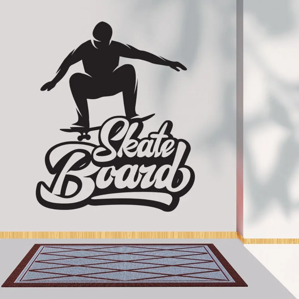 SkateBoard Font Text Silhouette Wall Art Skate Boarding Sport Sticker Decal For Home Decoration A001530
SkateBoard Font Text Silhouette Wall Art Skate Boarding Sport Sticker Decal For Home Decoration A001530
