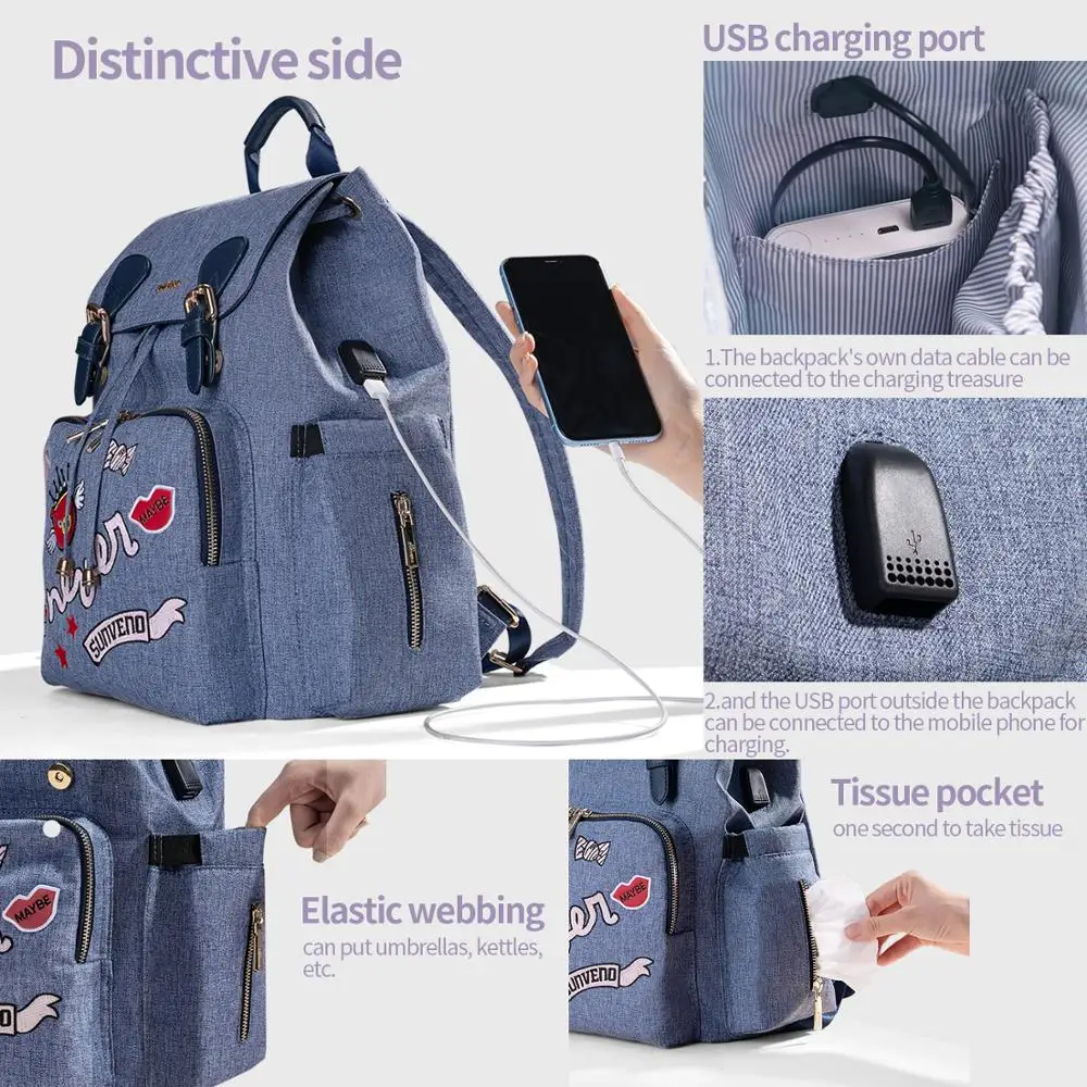 Sunveno Fashion Mummy Maternity Nappy Bag Brand Baby Bag Backpack Diaper Bag Nursing Bag for Baby Care
Sunveno Fashion Mummy Maternity Nappy Bag Brand Baby Bag Backpack Diaper Bag Nursing Bag for Baby Care