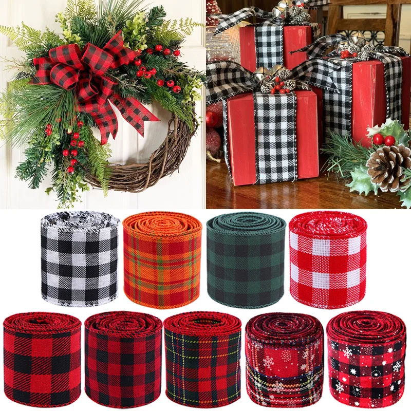 6m Christmas Ribbon Red Black Plaid Linen Ribbons Christmas Tree Bow Decorations For Home Xmas Gift Wrapping Ribbon Noel 2020
6m Christmas Ribbon Red Black Plaid Linen Ribbons Christmas Tree Bow Decorations For Home Xmas Gift Wrapping Ribbon Noel 2020