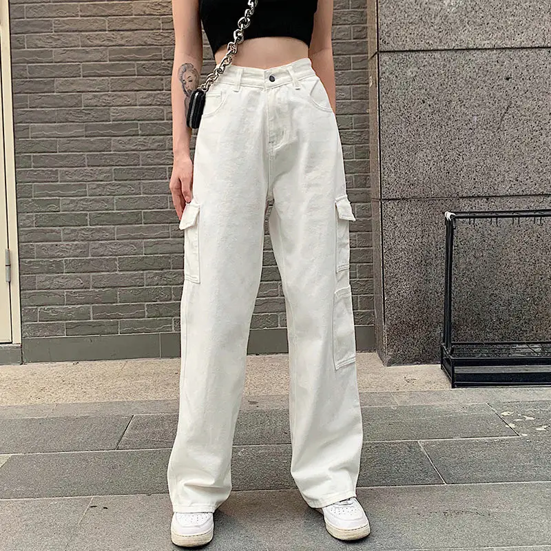 White Korean Solid Baggy Jeans Straight Denim Pants Women Fahion Wide Leg Trousers Casual Loose Streetwear harajuku y2k vintage
White Korean Solid Baggy Jeans Straight Denim Pants Women Fahion Wide Leg Trousers Casual Loose Streetwear harajuku y2k vintage