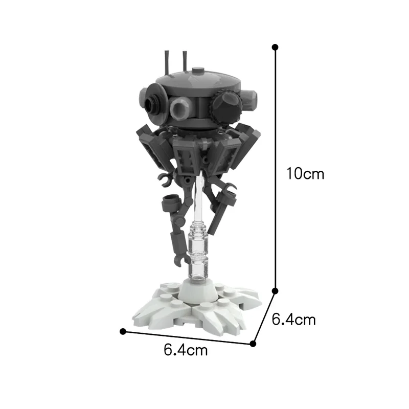 Buildmoc Space Wars Anti-gravity Imperial Probe Droid Floating Scout Robot MOC-37282 High-tech Robot Figures Building Blocks Toy
Buildmoc Space Wars Anti-gravity Imperial Probe Droid Floating Scout Robot MOC-37282 High-tech Robot Figures Building Blocks Toy