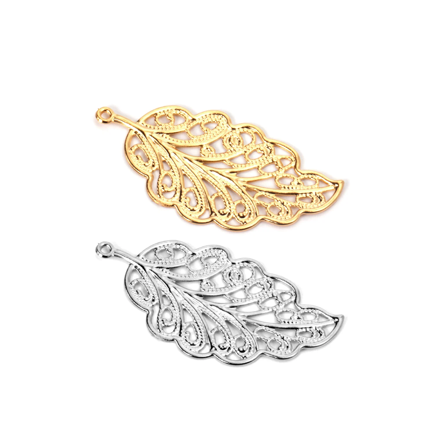 ASON 100 Pcs/Lots Fashion Leaf Charms With Holes New 316L Stainless Steel Gold Silver Color For DIY Jewelry Making Supplies
ASON 100 Pcs/Lots Fashion Leaf Charms With Holes New 316L Stainless Steel Gold Silver Color For DIY Jewelry Making Supplies
