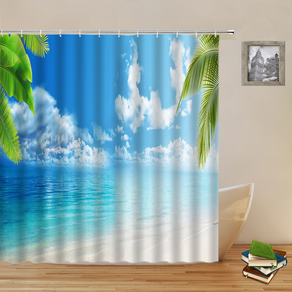 Занавеска для душа с природным пейзажем, синее небо, белое облако, океан, Пляжный Пейзаж, водонепроницаемая, набор для ванной, декор с крючка...
Занавеска для душа с природным пейзажем, синее небо, белое облако, океан, Пляжный Пейзаж, водонепроницаемая, набор для ванной, декор с крючка...