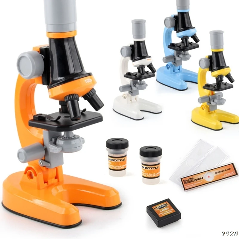 Childrens Microscope Set, with 100X 400X and 1200X Magnification LED Childrens Educational Toys, for Boys Girls Students
Childrens Microscope Set, with 100X 400X and 1200X Magnification LED Childrens Educational Toys, for Boys Girls Students