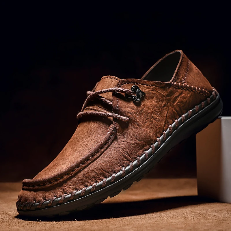 Genuine Leather Men's Shoes Fashion Hand Stitched Oxford Shoes Luxury Comfortable Casual Shoes Classic Retro Men Lace-Up Shoes
Genuine Leather Men's Shoes Fashion Hand Stitched Oxford Shoes Luxury Comfortable Casual Shoes Classic Retro Men Lace-Up Shoes