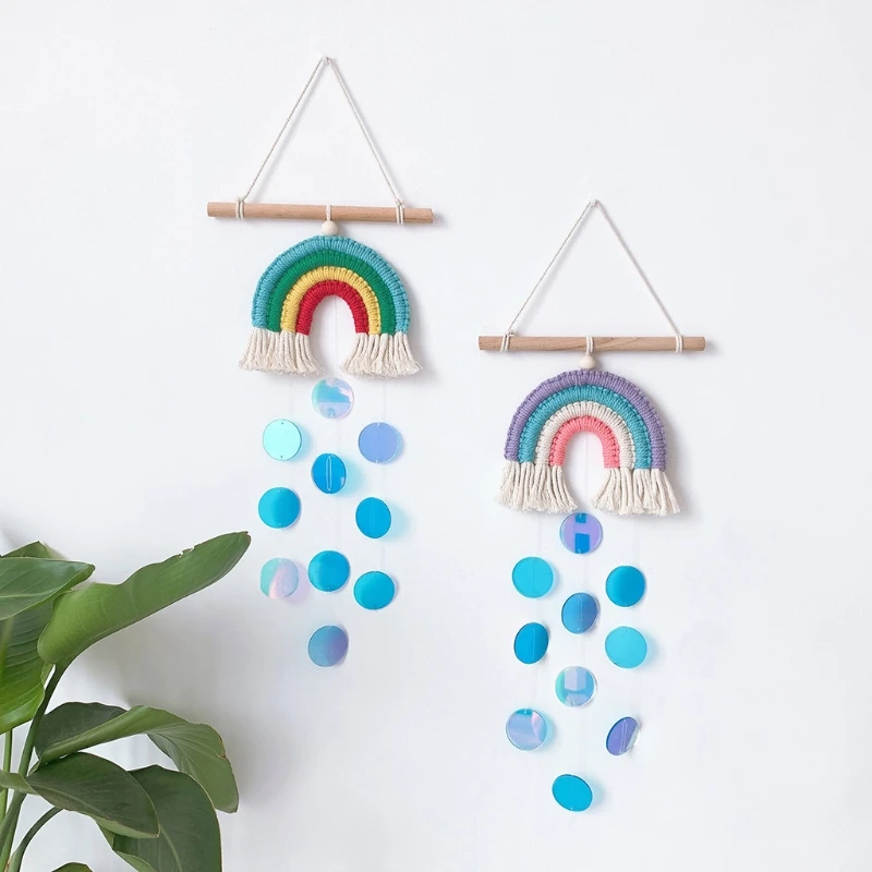 Decorative Rainbow Children's Room Wall Hanging for Seasonal and Holiday Decorating Add Character and Charm to Wall
Decorative Rainbow Children's Room Wall Hanging for Seasonal and Holiday Decorating Add Character and Charm to Wall