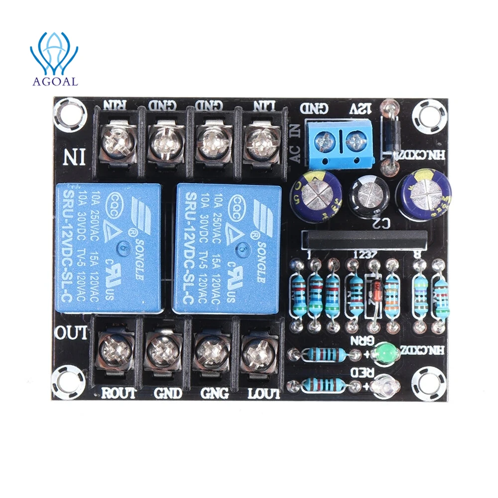 UPC1237 Dual Channel Speaker Power Amplifier Circuit Protection Board Boot Mute Delay Protect Module DC 12-24V
UPC1237 Dual Channel Speaker Power Amplifier Circuit Protection Board Boot Mute Delay Protect Module DC 12-24V