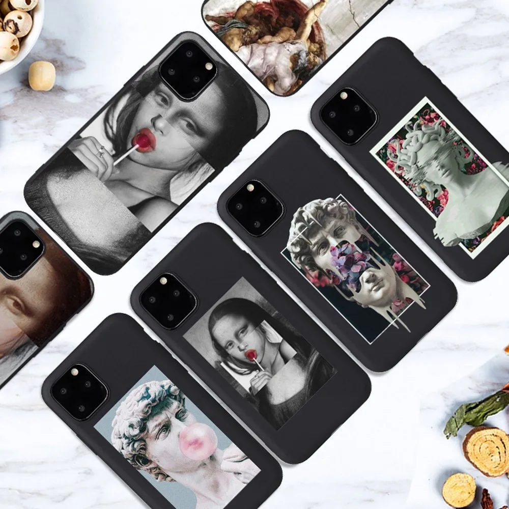 Fashion Soft TPU Mona Lisa David Statue Abstract Art Painted Phone Case For iPhone 6s 5SE 7 8Plus X XR XS 11 Pro Max Shell Coque
Fashion Soft TPU Mona Lisa David Statue Abstract Art Painted Phone Case For iPhone 6s 5SE 7 8Plus X XR XS 11 Pro Max Shell Coque
