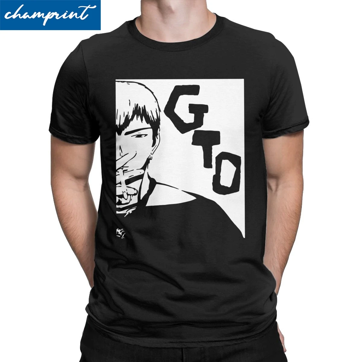 

GTO великий учитель онидзука футболки для мужчин хлопковая забавная футболка с круглым вырезом Японии манга футболки с короткими рукавами о...
