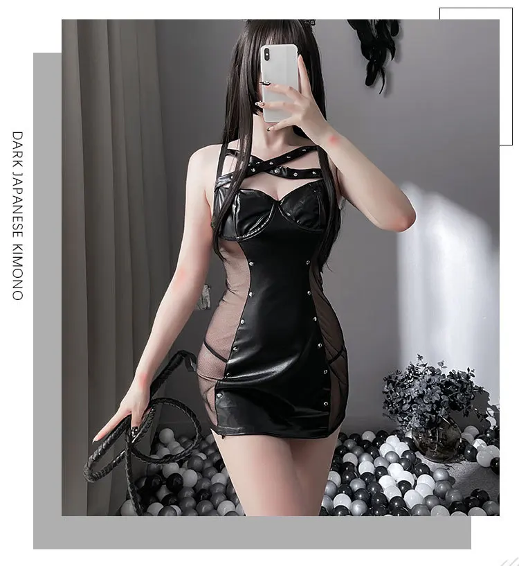 Women's Sexy Crotch Leotard Jumpsuit Erotic Lingerie Leather Cosplay Outfit Halter Top Fashion Party Bodysuit Lace 2021 New
Women's Sexy Crotch Leotard Jumpsuit Erotic Lingerie Leather Cosplay Outfit Halter Top Fashion Party Bodysuit Lace 2021 New