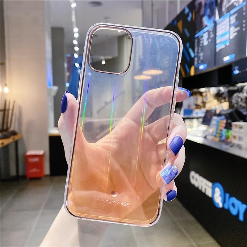 For iPhone 12Mini 11 Pro Max Luxury Laser Aurora Gradient Color Translucent TPU+PC Case For iPhone X XR XS Max 7 8 Plus 2020 SE
For iPhone 12Mini 11 Pro Max Luxury Laser Aurora Gradient Color Translucent TPU+PC Case For iPhone X XR XS Max 7 8 Plus 2020 SE