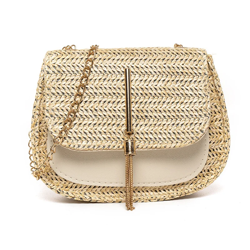 Fashion Tassel Straw Handbag New Women Purse Wicker Beach Bag Saddle Lady Crossbody Messenger
Fashion Tassel Straw Handbag New Women Purse Wicker Beach Bag Saddle Lady Crossbody Messenger