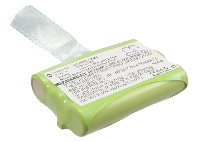 CS 700mAh battery for Topcom Babytalker 1010, Babytalker 1020, Babytalker 1030, Twintalker 3700
CS 700mAh battery for Topcom Babytalker 1010, Babytalker 1020, Babytalker 1030, Twintalker 3700