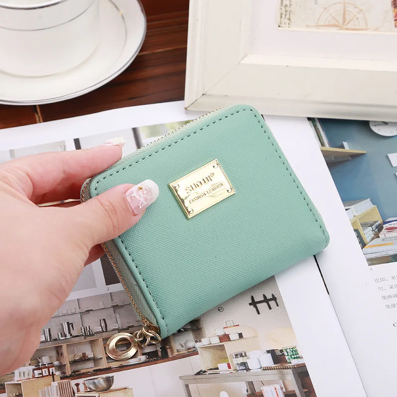 High Quality Women Wallet Metal Sheets Decorate PU Leather Wallet Women Zipper Wallet Women Short Coin Purse 2021 Coin Bag Girl
High Quality Women Wallet Metal Sheets Decorate PU Leather Wallet Women Zipper Wallet Women Short Coin Purse 2021 Coin Bag Girl
