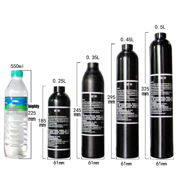 Paintball airsoft PCP Air Tank Mountaineering Diving Cylinder 4500psi30MPA 0.2 0.35 0.45L HPA High Compressed Air Bottle M18*1.5
Paintball airsoft PCP Air Tank Mountaineering Diving Cylinder 4500psi30MPA 0.2 0.35 0.45L HPA High Compressed Air Bottle M18*1.5