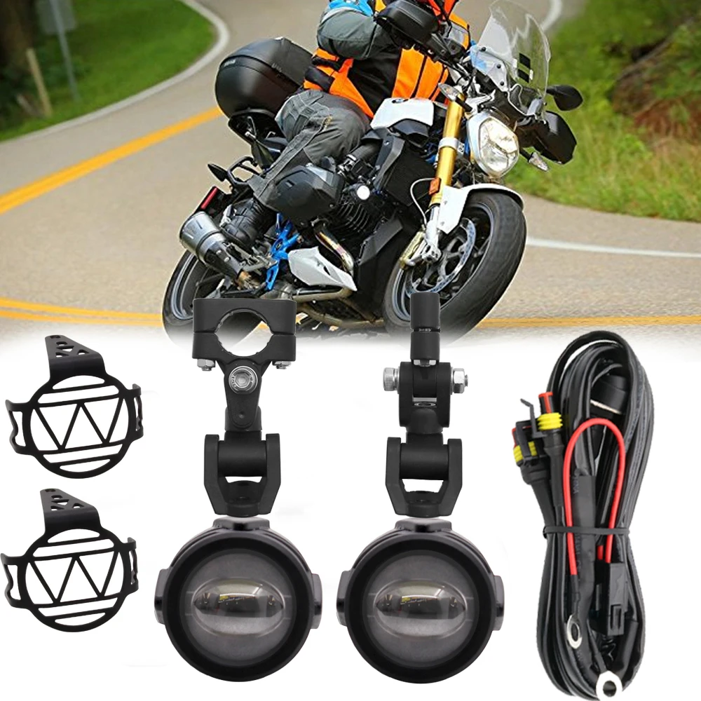 Universal Motorcycle Accessories 40W LED Auxiliary Fog Lights Assembly For BMW R1200GS ADV F800GS K1600 LED Driving Lamp Parts
Universal Motorcycle Accessories 40W LED Auxiliary Fog Lights Assembly For BMW R1200GS ADV F800GS K1600 LED Driving Lamp Parts