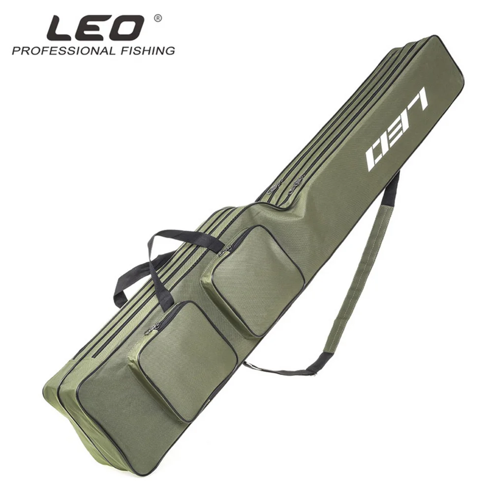 LEO Portable Multifunction Double Layer ArmyGreen 1.3M Foldable Fishing Rod Fishing Gear Fish Pole Tools Storage Bag Case
LEO Portable Multifunction Double Layer ArmyGreen 1.3M Foldable Fishing Rod Fishing Gear Fish Pole Tools Storage Bag Case