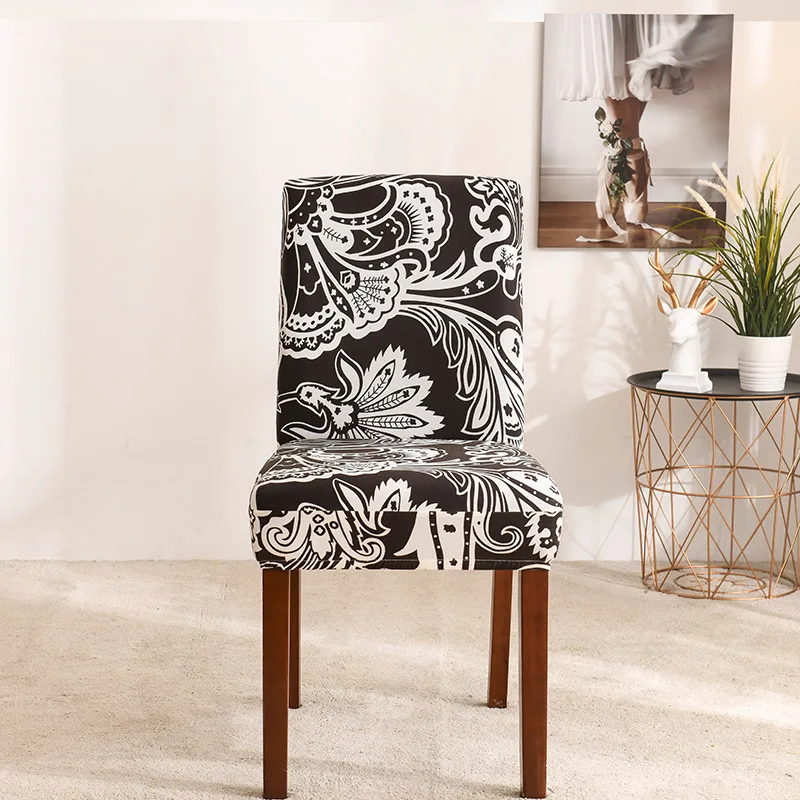 Stretch Dining Chair Cover Printed Spandex All-inclusive Household Hotel Banquet General Dining Table And Chair Cover 1/2/4/6pcs
Stretch Dining Chair Cover Printed Spandex All-inclusive Household Hotel Banquet General Dining Table And Chair Cover 1/2/4/6pcs