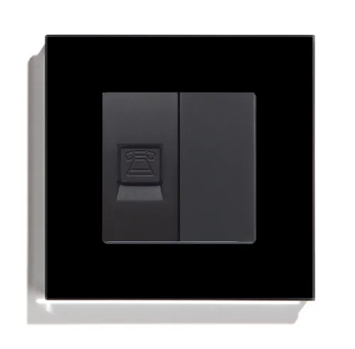 Wall Power Socket Outlets Glass Panel White Black 
Wall Power Socket Outlets Glass Panel White Black