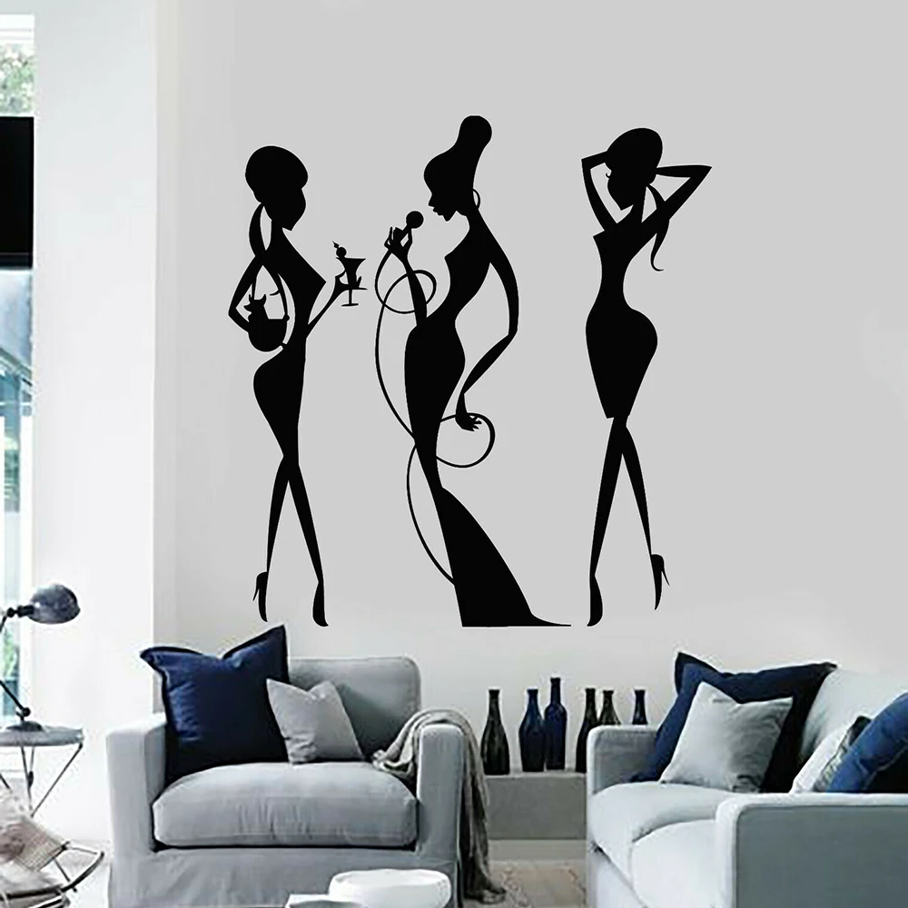 Sexy Girls Vinyl Wall Decal Bar Cocktail Party Drink Night Club Fashion Window Wall Stickers For Living Room Bedroom Decor M55
Sexy Girls Vinyl Wall Decal Bar Cocktail Party Drink Night Club Fashion Window Wall Stickers For Living Room Bedroom Decor M55